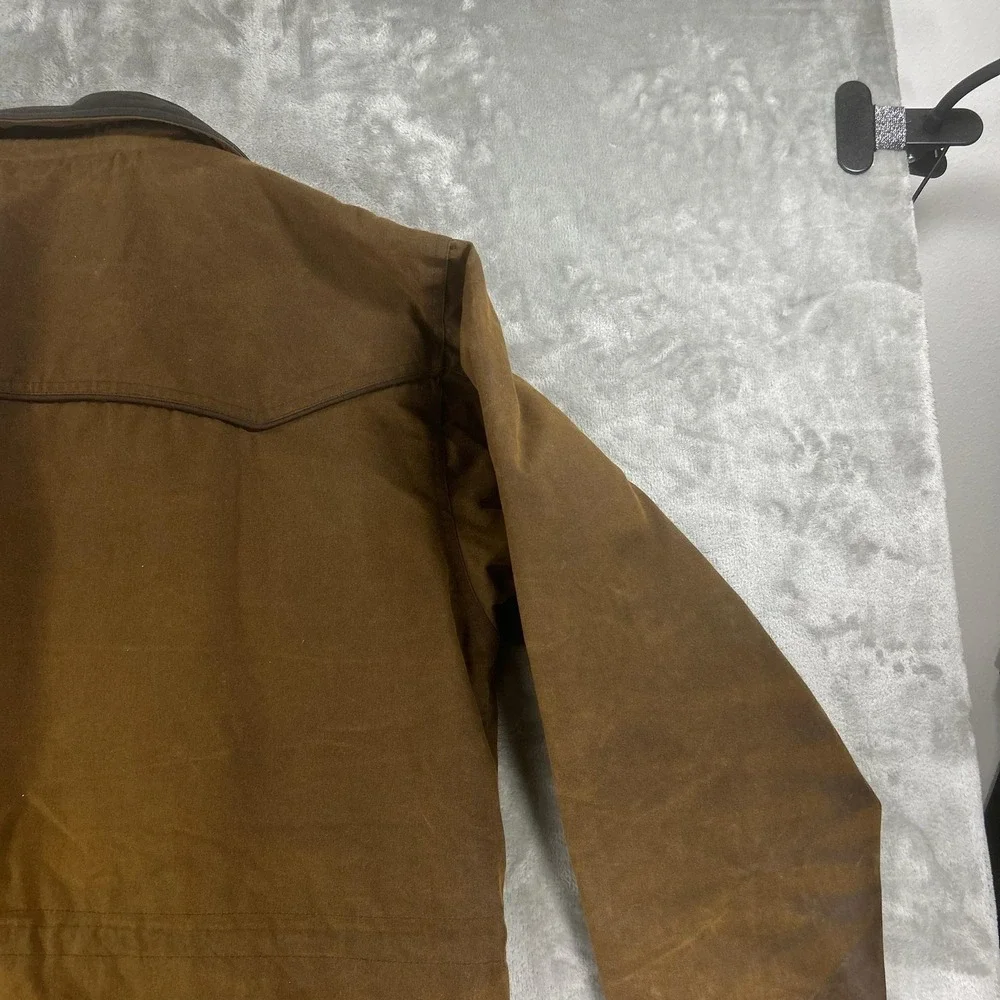 Outback Trading Company Jacket Mens Medium Brown Oilskin Pathfinder 2707